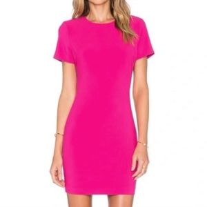 Likely Manhattan pink barbiecore short sleeve mini dress SZ 0